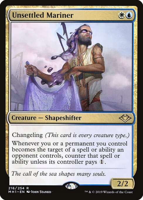 Unsettled Mariner - Modern Horizons (#216) - Illustrated by John Stanko - Magic: The Gathering Card
