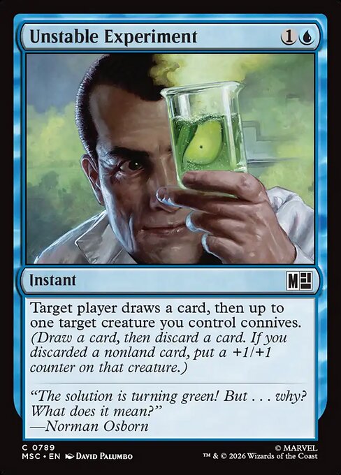Unstable Experiment - Marvel Super Heroes Commander Magic card