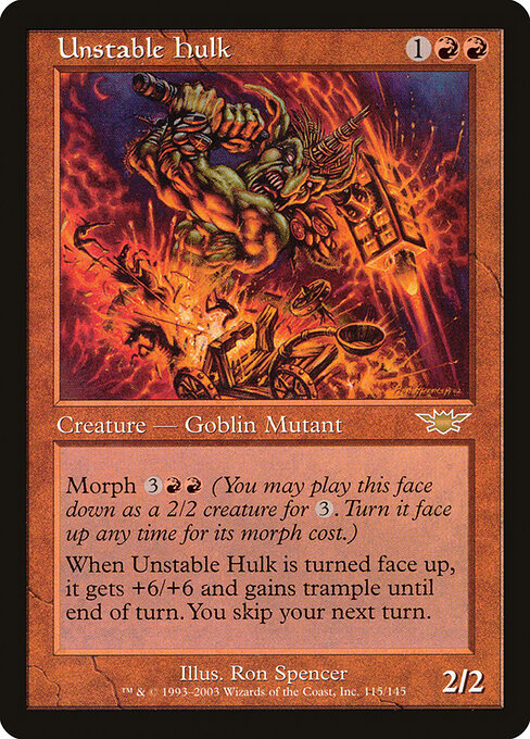 Unstable Hulk - Legions Magic card
