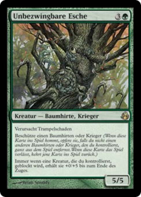 Unbezwingbare Esche (Unstoppable Ash) - Morningtide (#137) - Illustrated by Brian Snõddy - Magic: The Gathering Card