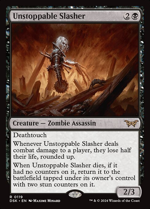 Unstoppable Slasher - Duskmourn: House of Horror Magic card