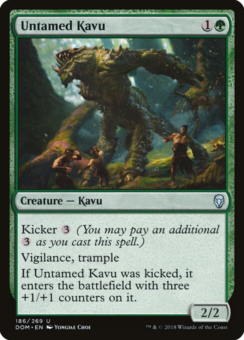Untamed Kavu - Dominaria Magic card
