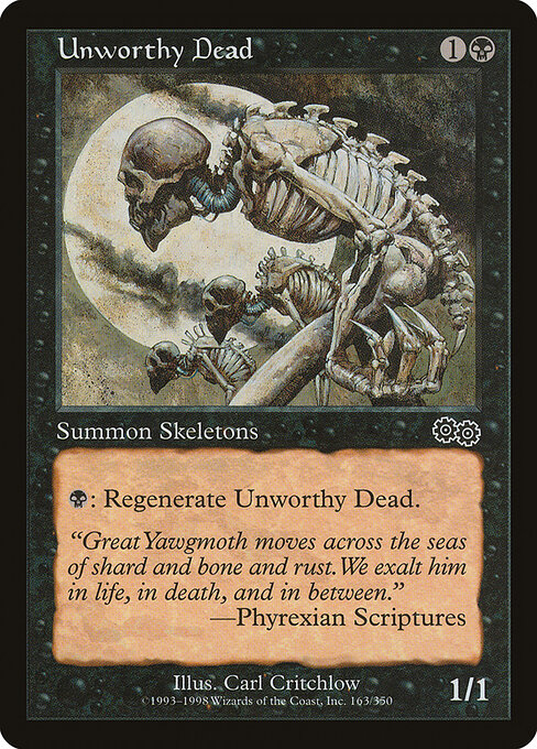 Unworthy Dead - Urza's Saga Magic card