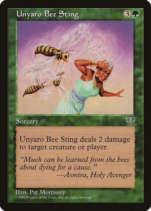 Unyaro Bee Sting - Mirage Magic card