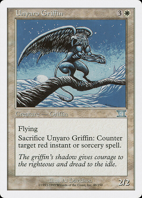 Unyaro Griffin - Classic Sixth Edition Magic card