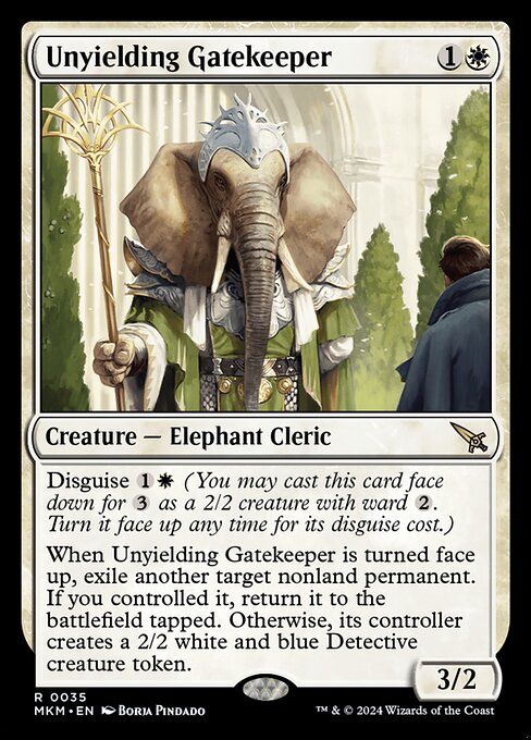 Unyielding Gatekeeper - Murders at Karlov Manor Magic card