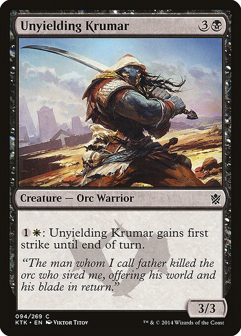 Unyielding Krumar - Khans of Tarkir Magic card