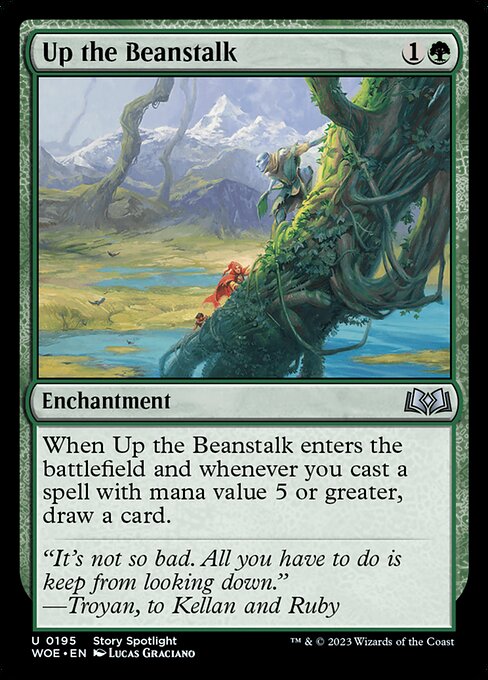 Up the Beanstalk - Wilds of Eldraine Magic card