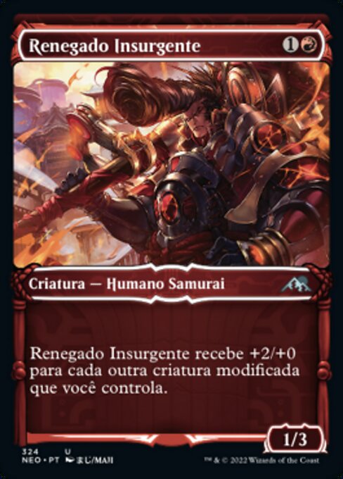 Renegado Insurgente (Upriser Renegade) - Kamigawa: Neon Dynasty (#324) - Illustrated by Maji - Magic: The Gathering Card