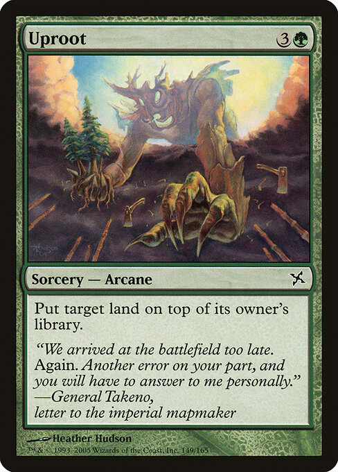 根絶やし (Uproot) - Betrayers of Kamigawa (#149) - Illustrated by Heather Hudson - Magic: The Gathering Card