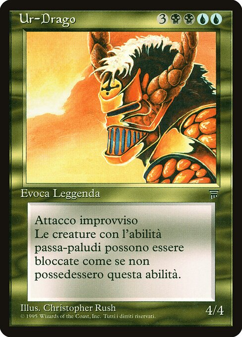 Ur-Drago - Legends (#268) - Illustrated by Christopher Rush - Magic: The Gathering Card