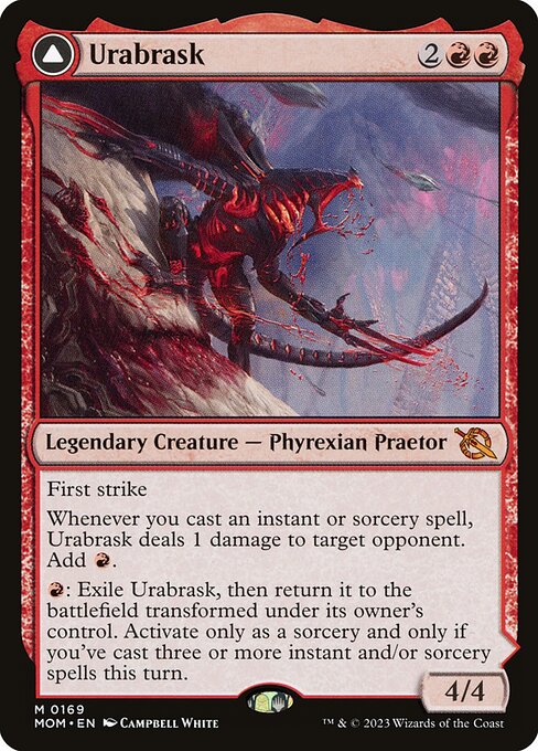 Urabrask // The Great Work - March of the Machine Magic card