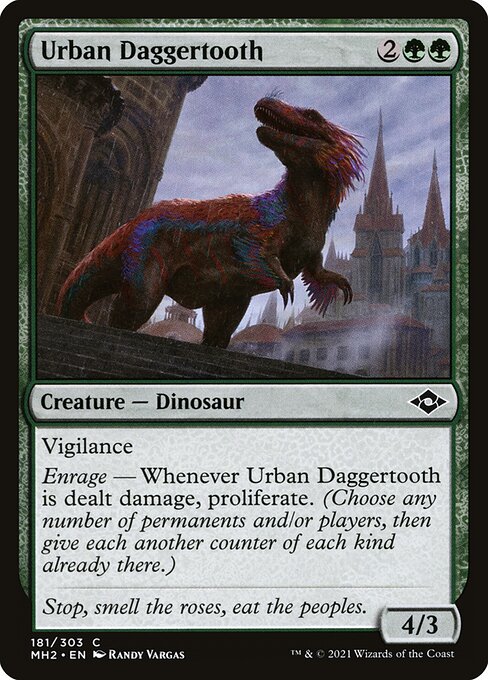 Urban Daggertooth - Modern Horizons 2 (#181) - Illustrated by Randy Vargas - Magic: The Gathering Card