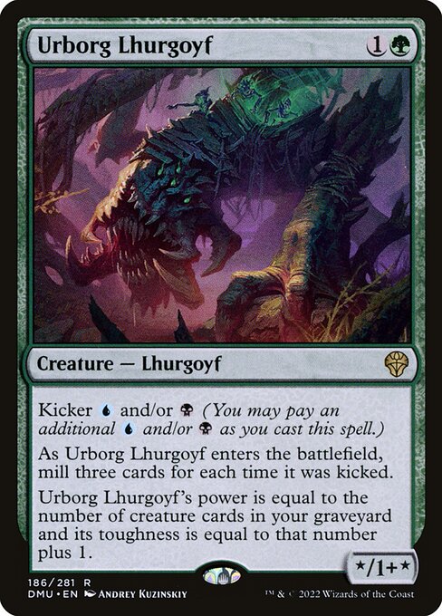 Urborg Lhurgoyf - Dominaria United (#186) - Illustrated by Andrey Kuzinskiy - Magic: The Gathering Card