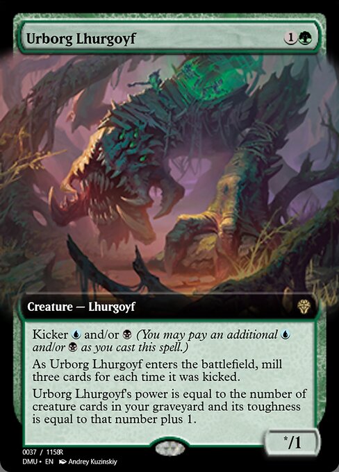 Lhurgoyf d'Urborg (Urborg Lhurgoyf) - Dominaria United (#420) - Illustrated by Andrey Kuzinskiy - Magic: The Gathering Card