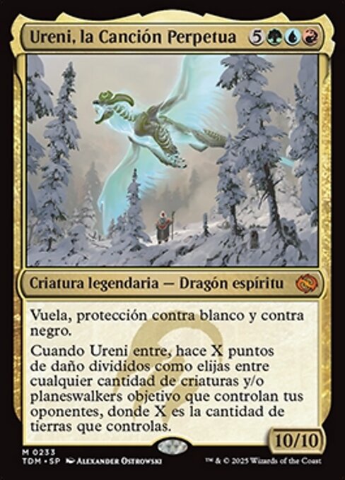 Uréni, le Chant sans fin (Ureni, the Song Unending) - Tarkir: Dragonstorm (#374) - Illustrated by Andrey Kuzinskiy - Magic: The Gathering Card