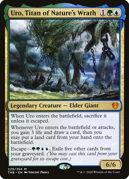 Uro, Titan of Nature's Wrath - Theros Beyond Death Magic card
