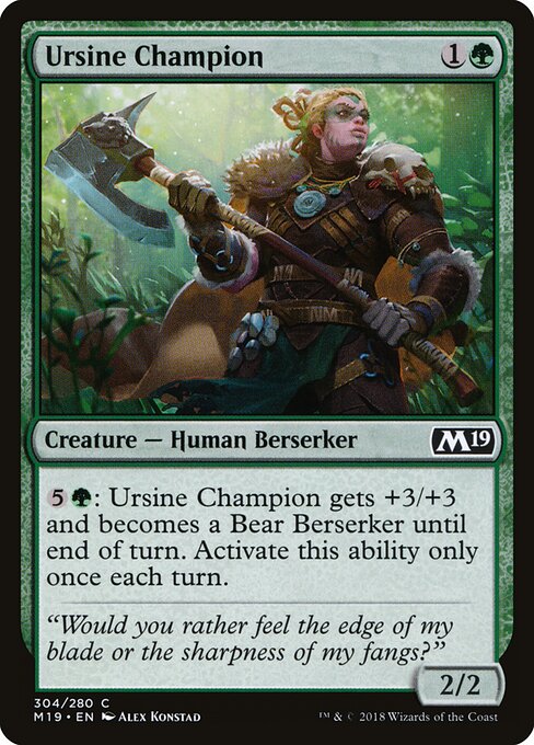 Ursine Champion - Core Set 2019 Magic card