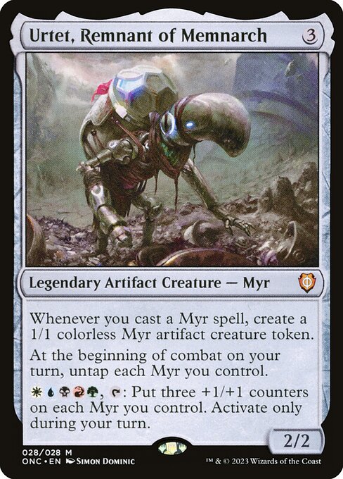 Urtet, Remnant of Memnarch - Phyrexia: All Will Be One Commander Magic card