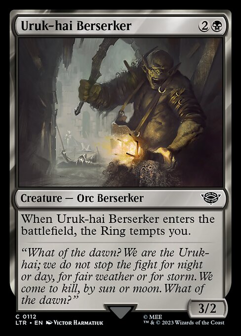 Uruk-hai Berserker - The Lord of the Rings: Tales of Middle-earth Magic card