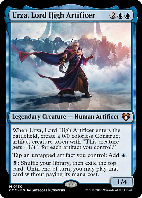 Urza, Lord High Artificer - Commander Masters Magic card