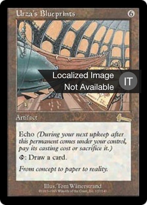 Schemi di Urza (Urza's Blueprints) - Dominaria Remastered (#238) - Illustrated by Tom Wänerstrand - Magic: The Gathering Card