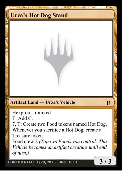 Urza's Hot Dog Stand - Unknown Event (#UL01b) - Magic: The Gathering Card