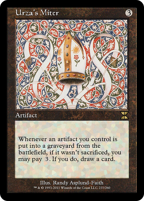 Urza's Miter - Masters Edition IV (#237) - Illustrated by Randy Asplund-Faith - Magic: The Gathering Card
