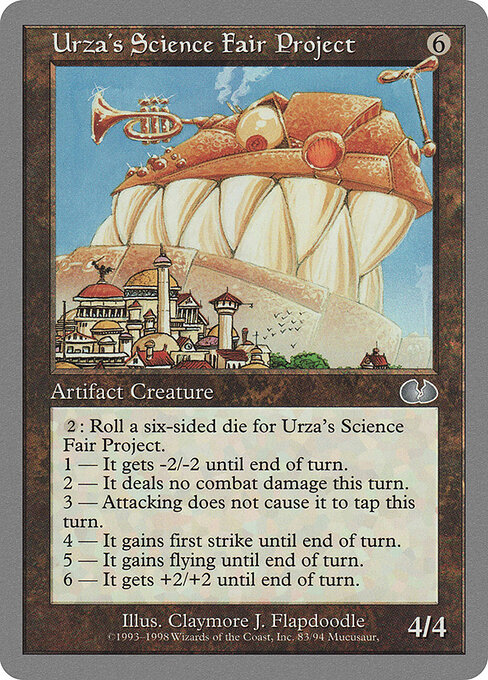 Urza's Science Fair Project - Unglued Magic card