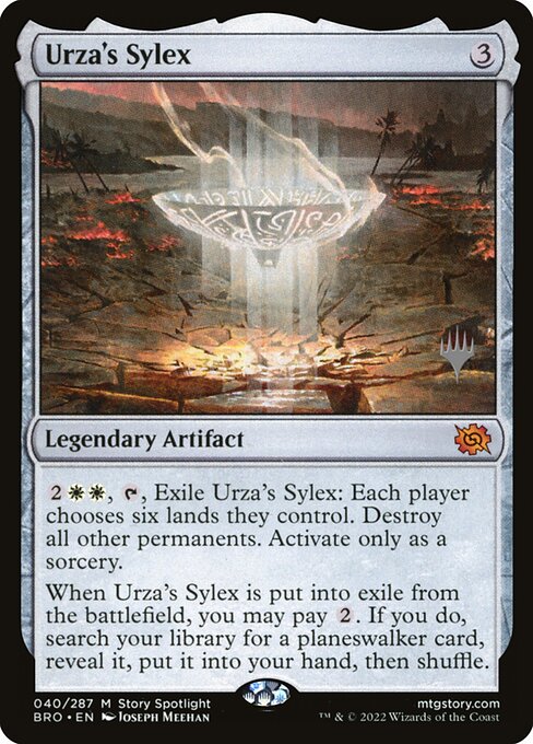 Urza's Sylex - The Brothers' War Promos (#40p) - Illustrated by Joseph Meehan - Magic: The Gathering Card