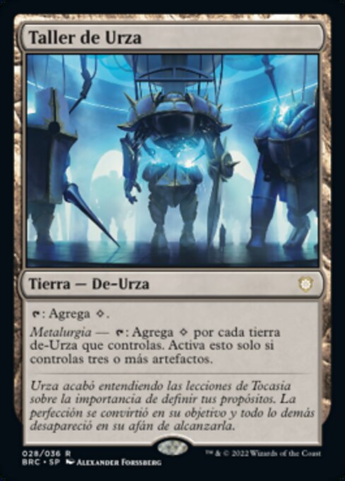 克撒的作坊 (Urza's Workshop) - The Brothers' War Commander (#28) - Illustrated by Alexander Forssberg - Magic: The Gathering Card