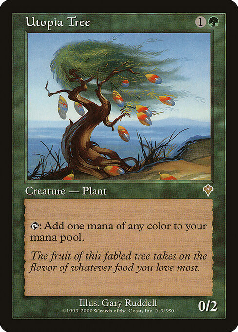 Utopia Tree - Invasion (#219) - Illustrated by Gary Ruddell - Magic: The Gathering Card