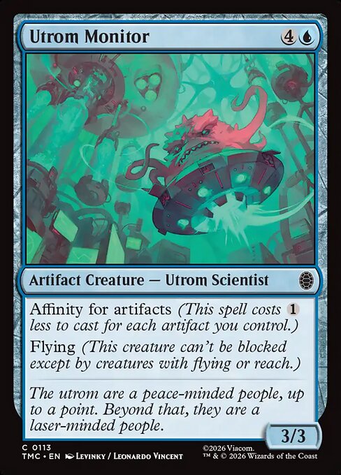 Utrom Monitor - Teenage Mutant Ninja Turtles Eternal (#113) - Illustrated by Leonardo Vincent (Levinky) - Magic: The Gathering Card