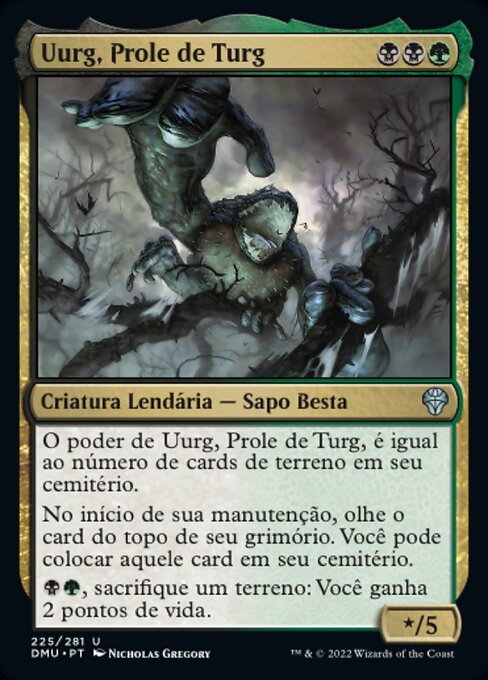 Uurg, engendro de Turg (Uurg, Spawn of Turg) - Dominaria United (#324) - Illustrated by Eugene Frost - Magic: The Gathering Card