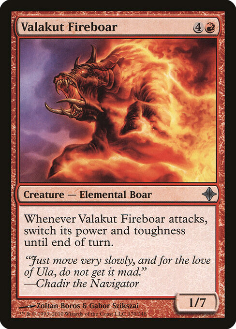 Valakut Fireboar - Rise of the Eldrazi Magic card