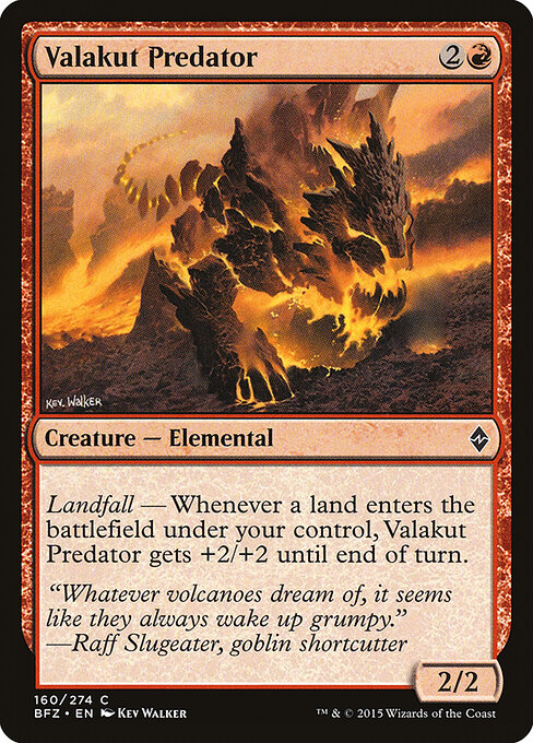 Valakut Predator - Battle for Zendikar Magic card