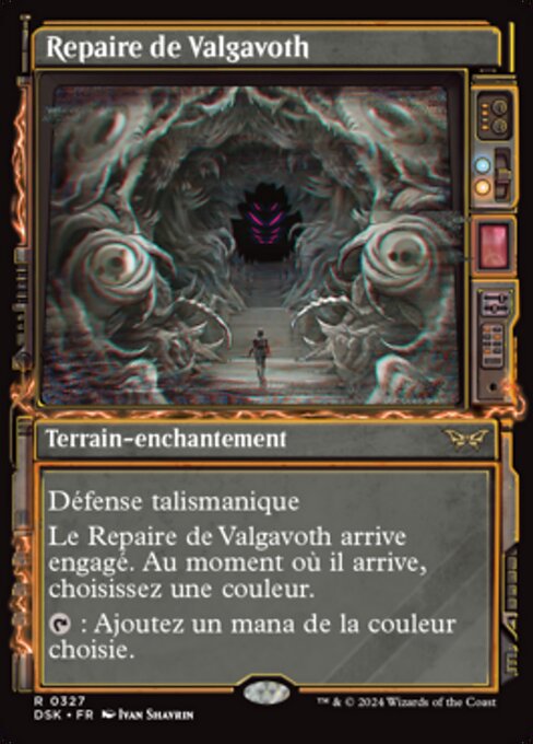 Repaire de Valgavoth (Valgavoth's Lair) - Duskmourn: House of Horror (#327) - Illustrated by Ivan Shavrin - Magic: The Gathering Card