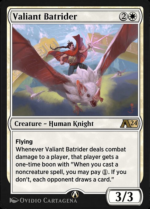 Valiant Batrider - Alchemy: Ixalan (#4) - Illustrated by Ovidio Cartagena - Magic: The Gathering Card