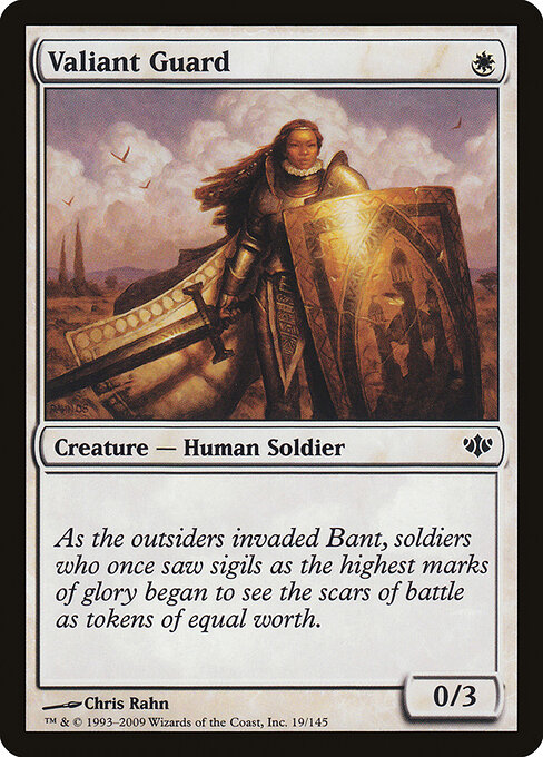 Valiant Guard - Conflux Magic card