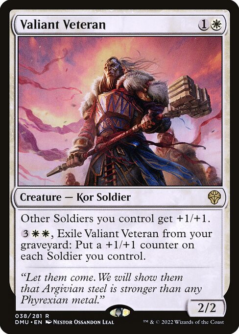 Valiant Veteran - Dominaria United Magic card