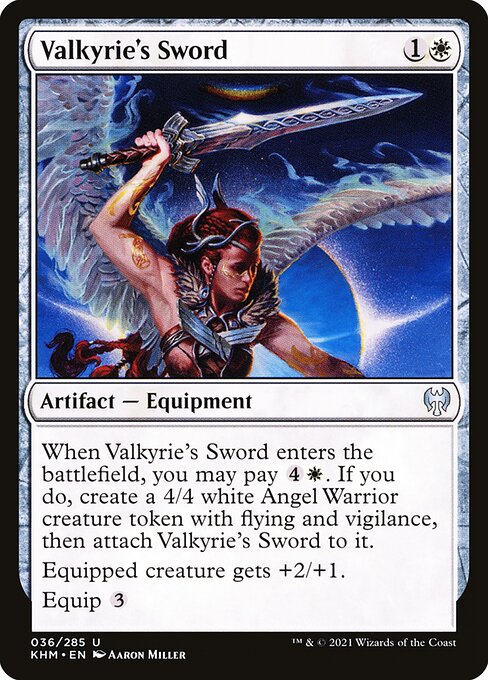 Valkyrie's Sword - Kaldheim Magic card