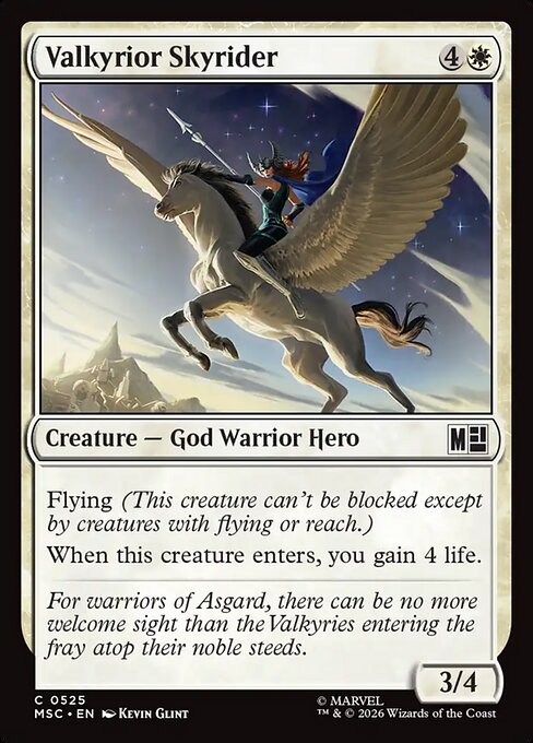 Valkyrior Skyrider - Marvel Super Heroes Commander Magic card