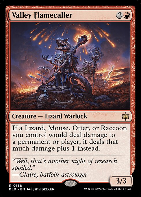 Valley Flamecaller - Bloomburrow Magic card
