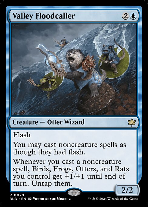 Valley Floodcaller - Bloomburrow Magic card