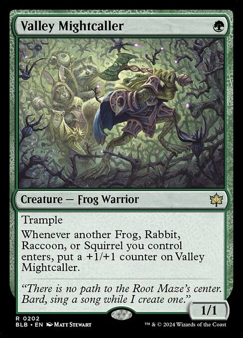 Valley Mightcaller - Bloomburrow Magic card