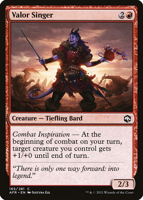 Valor Singer - Adventures in the Forgotten Realms Magic card