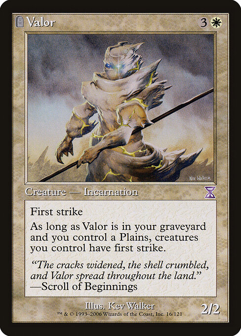Valor - Time Spiral Timeshifted Magic card