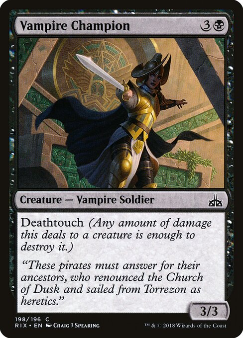 Vampire Champion - Rivals of Ixalan Magic card
