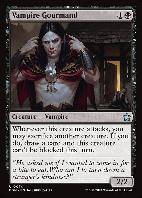 Vampire Gourmand - Foundations Magic card