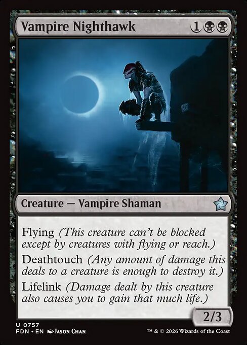 Vampire Nighthawk - Foundations Magic card